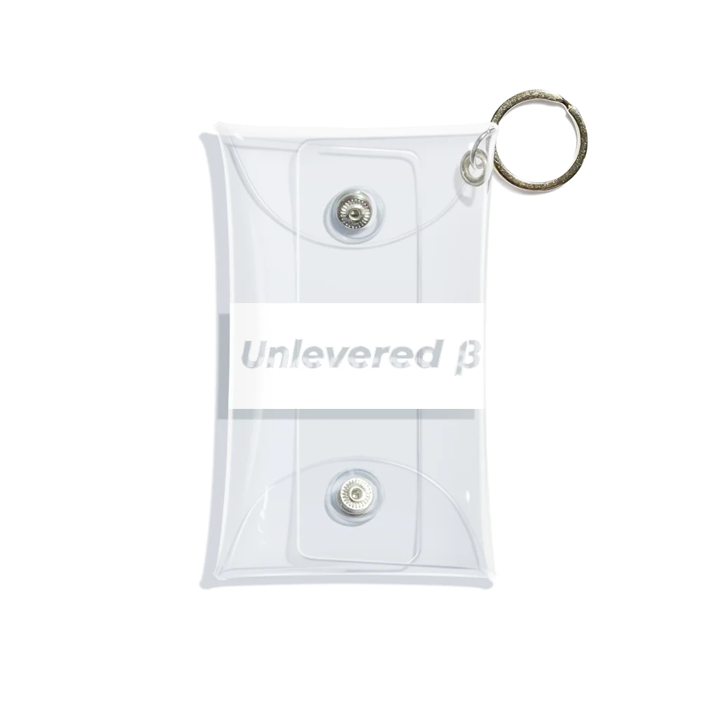 finance_のUnlevered β 白 Mini Clear Multipurpose Case