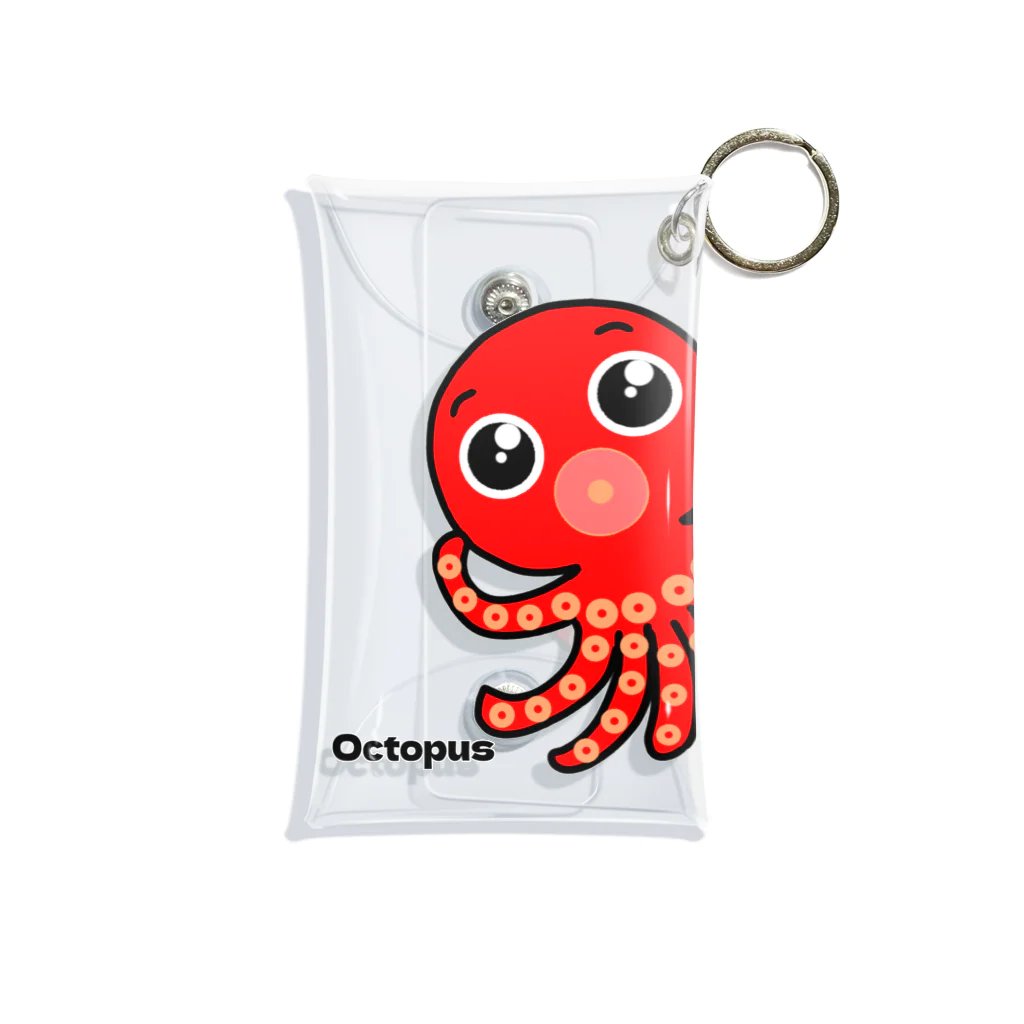 kazeou（風王）のラブリーたこ(Octopus) Mini Clear Multipurpose Case
