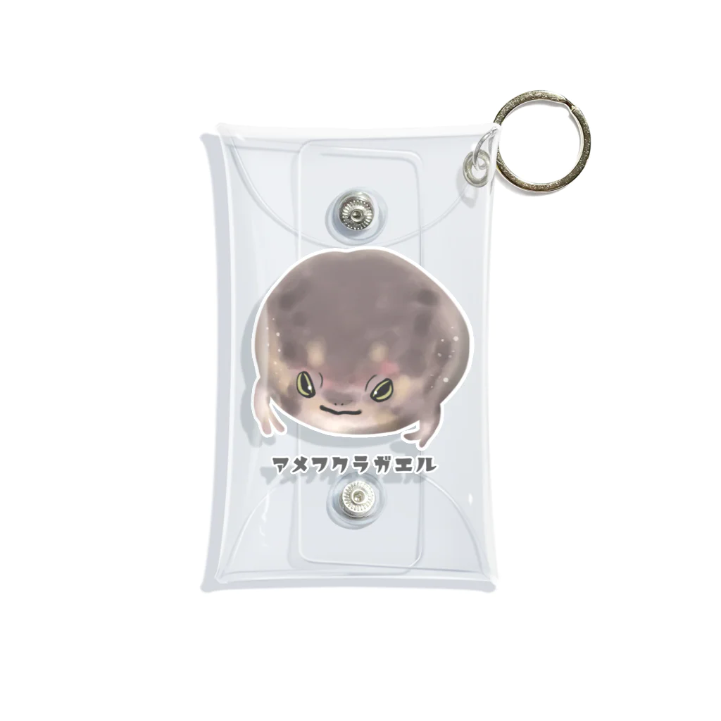 raraのゆるかわTシャツ屋さんのアメフクラガエル Mini Clear Multipurpose Case