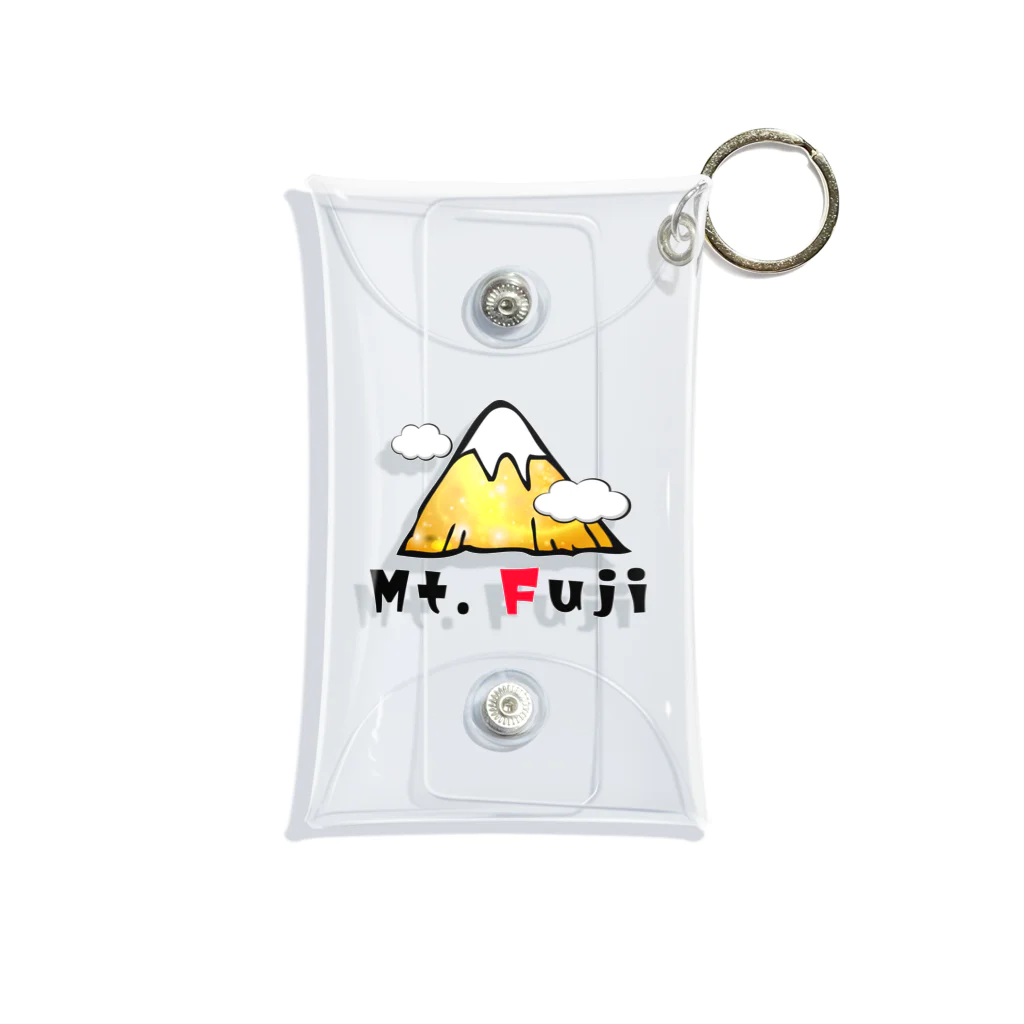 レアレアコクアのいいことありそう! 金運シリーズ　(富士山　Mt.Fuji) Mini Clear Multipurpose Case