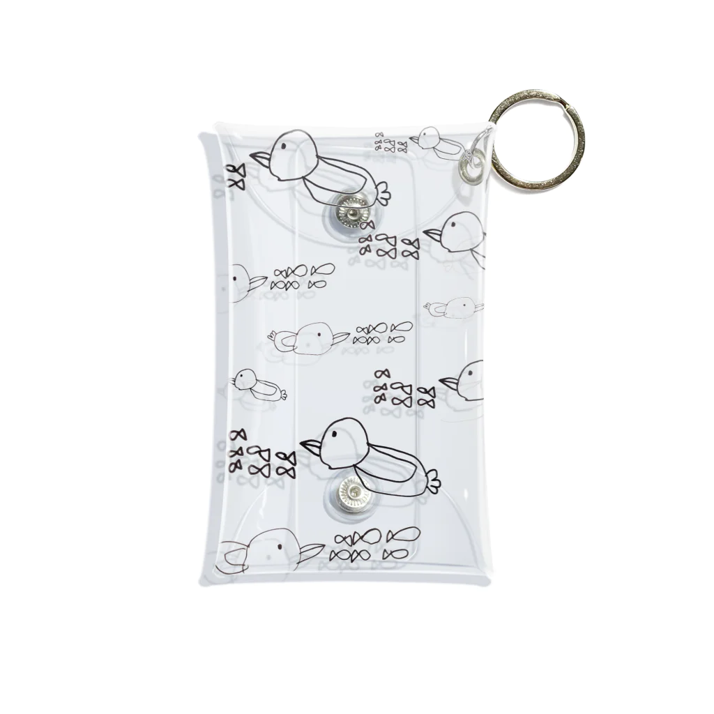 -pooh-のおいかけペンギン10 Mini Clear Multipurpose Case