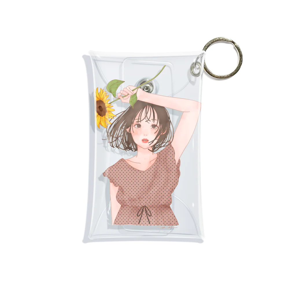 うしちゃんのお部屋の向日葵 Mini Clear Multipurpose Case