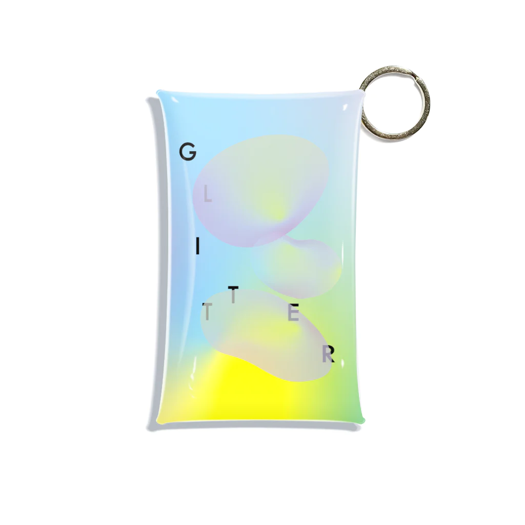 colorful confettiの公式グッズショップのミニクリアマルチケース（GLITTER） Mini Clear Multipurpose Case