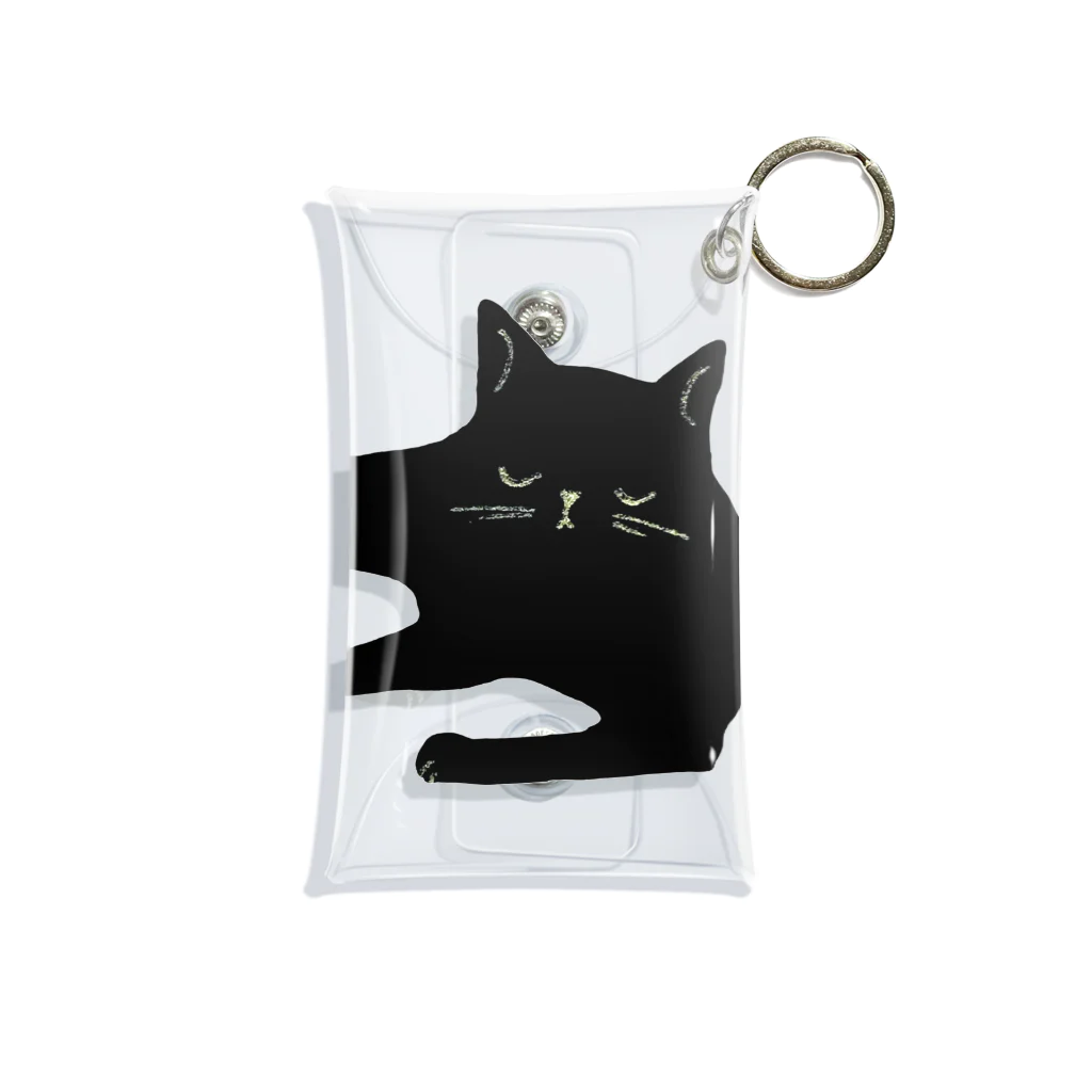 たろくろのうたたねくろねこ Mini Clear Multipurpose Case