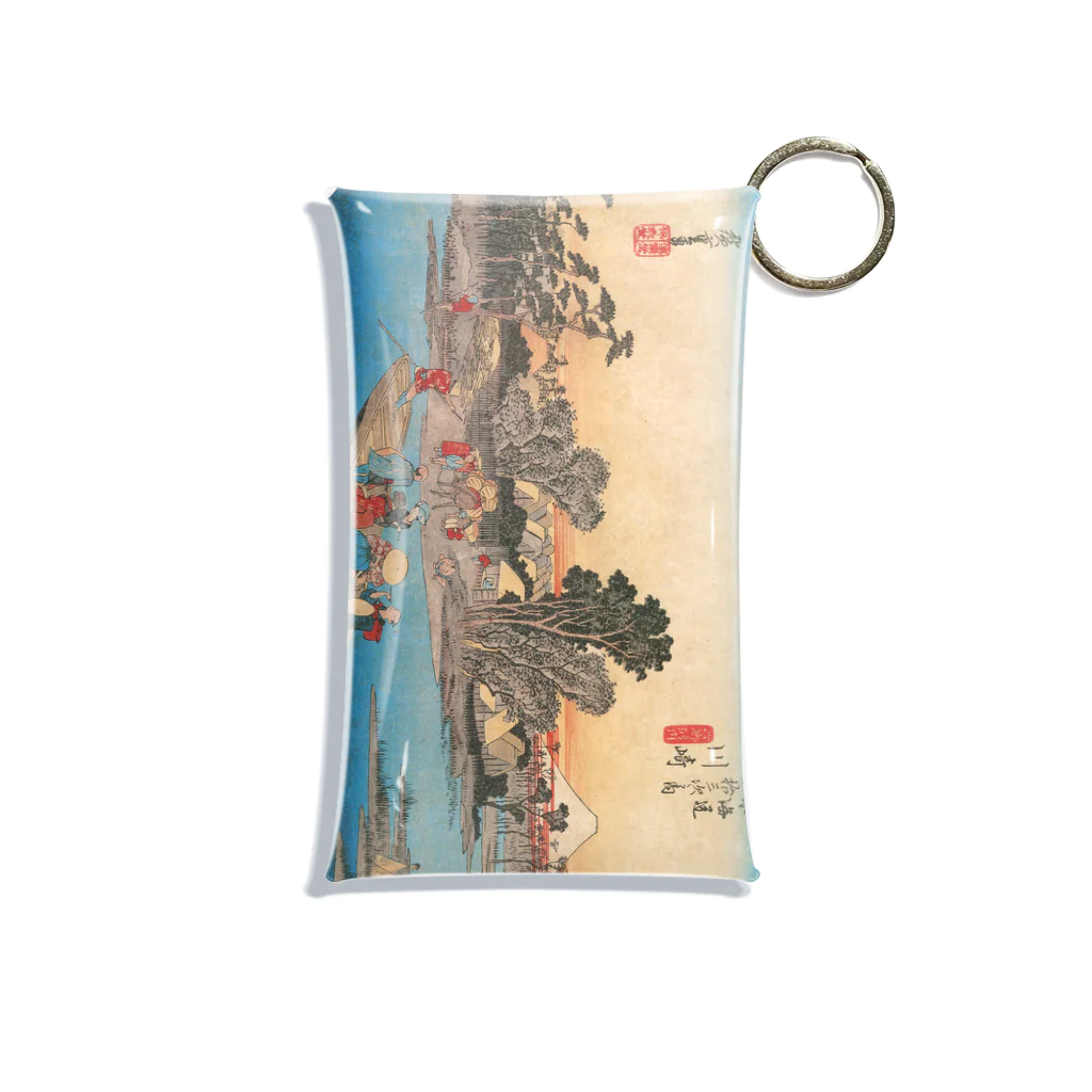 寿めでたや(ukiyoe)の歌川広重_東海道五拾三次之内　川崎 六郷渡舟 Mini Clear Multipurpose Case