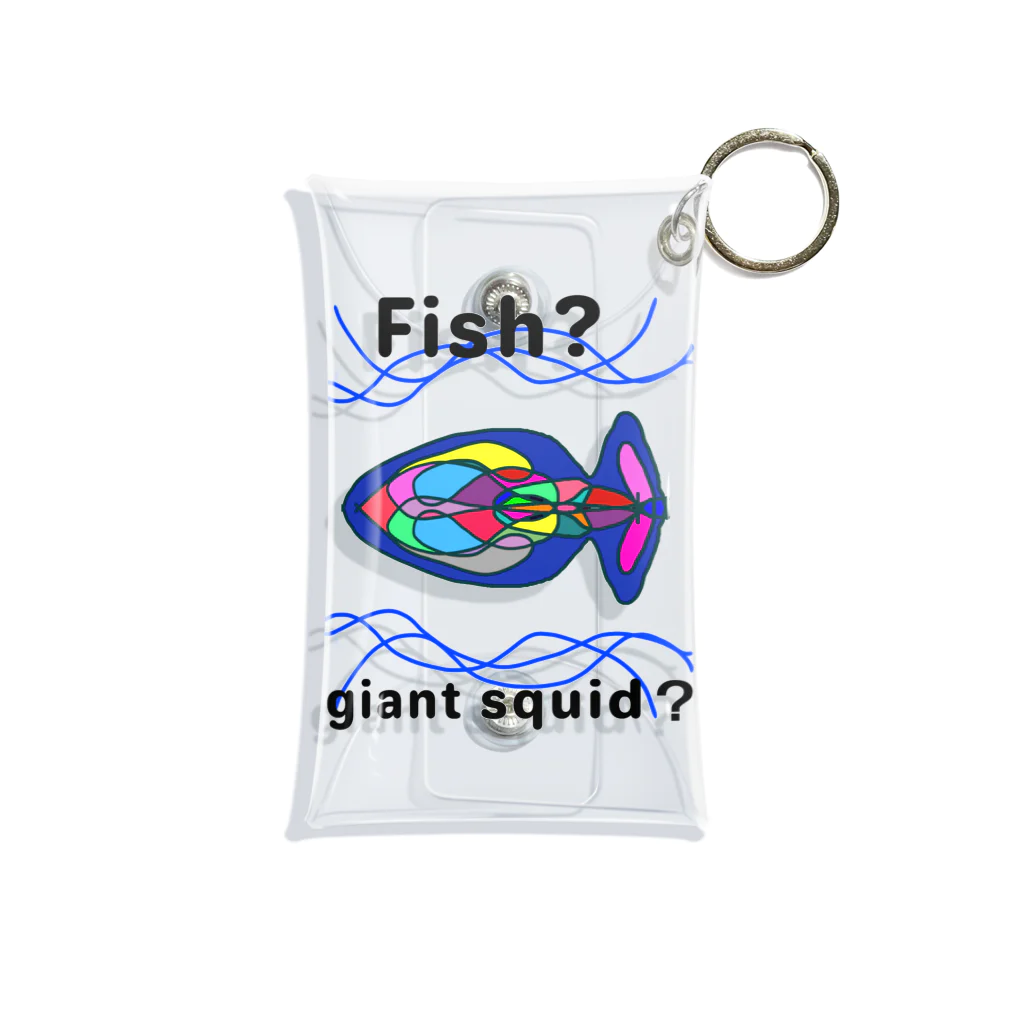 Future Starry Skyのfish?giant squid? Mini Clear Multipurpose Case