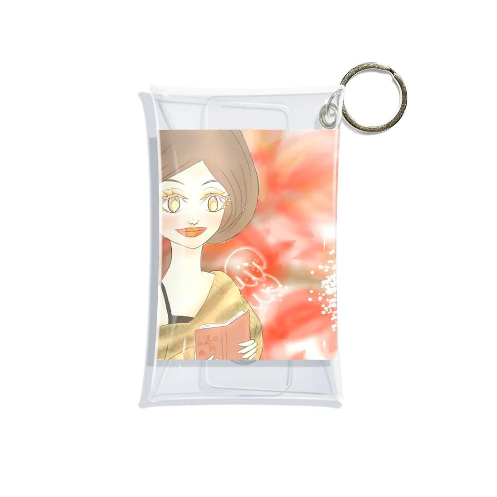 ラッキーチャームのコーヒーの妖精 Mini Clear Multipurpose Case