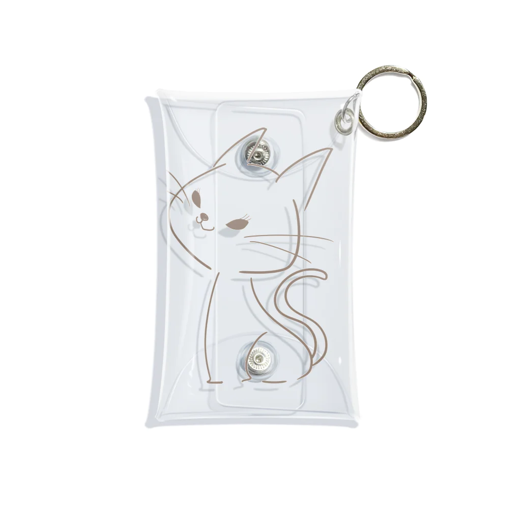 RinMのneko Mini Clear Multipurpose Case