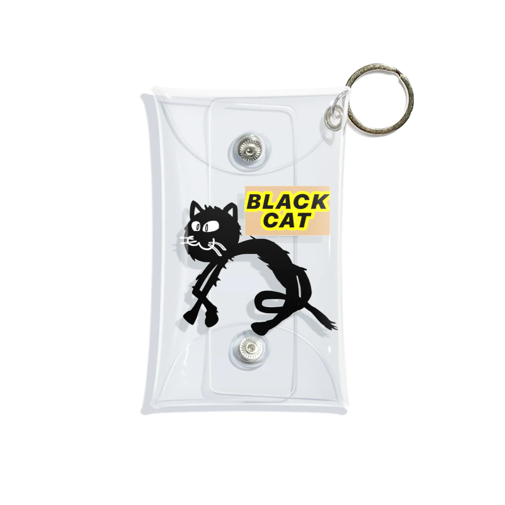 SEVEN-5-Ｇの BLACK  CAT Mini Clear Multipurpose Case