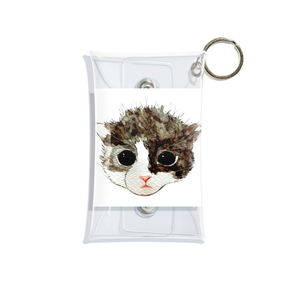 保護猫茶トラ兄弟LIFEの杏ちゃん Mini Clear Multipurpose Case