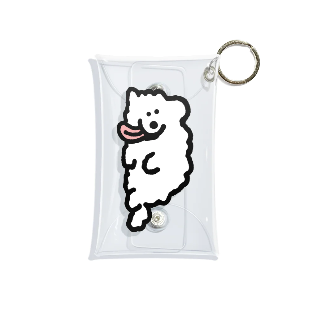 mmhnの横たわる犬 Mini Clear Multipurpose Case