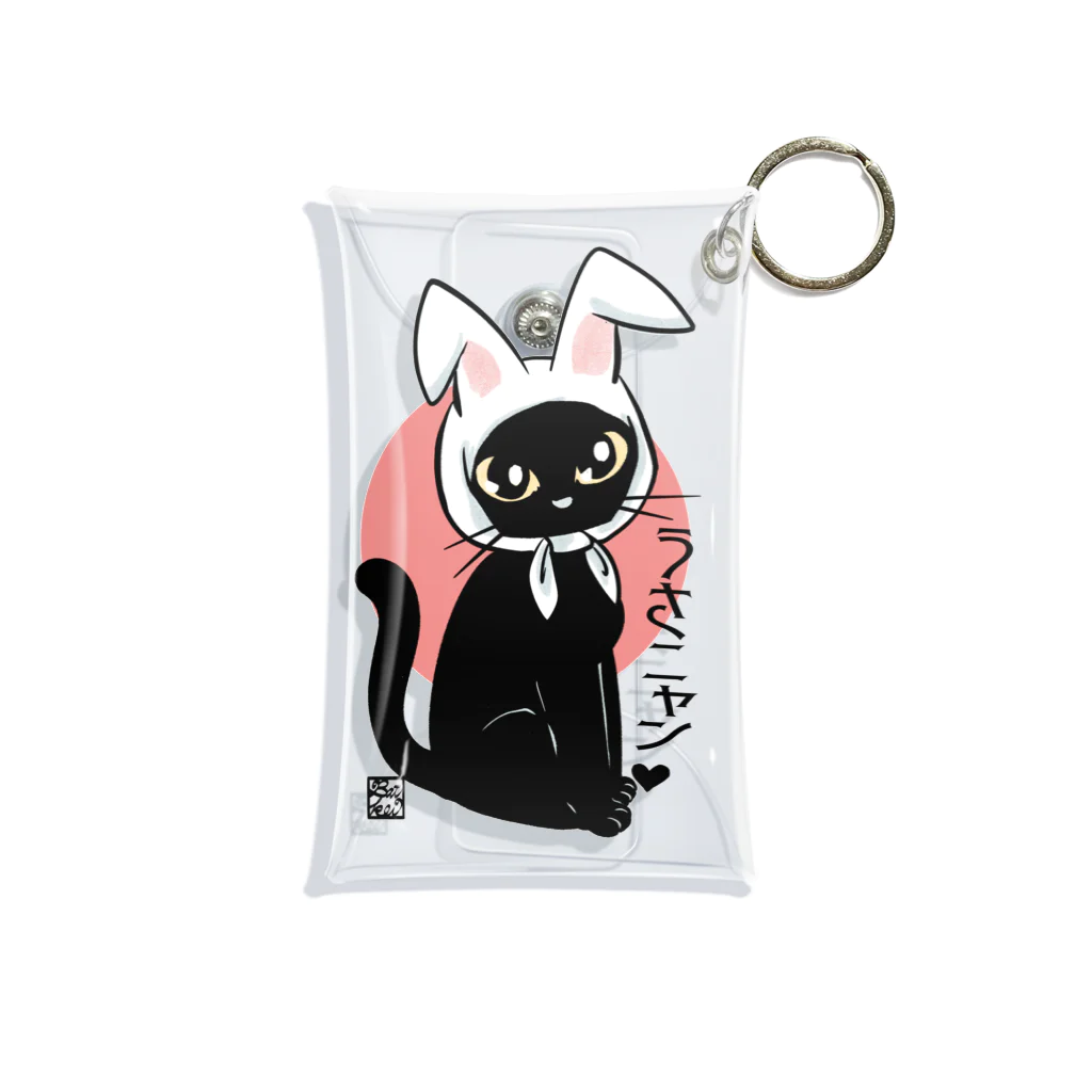 BATKEI ARTのうさニャン Mini Clear Multipurpose Case