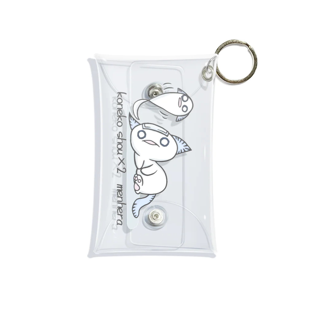 itsuto-こねこしょうしょうめんへらの「いきているだけでせいいっぱい」縦 Mini Clear Multipurpose Case