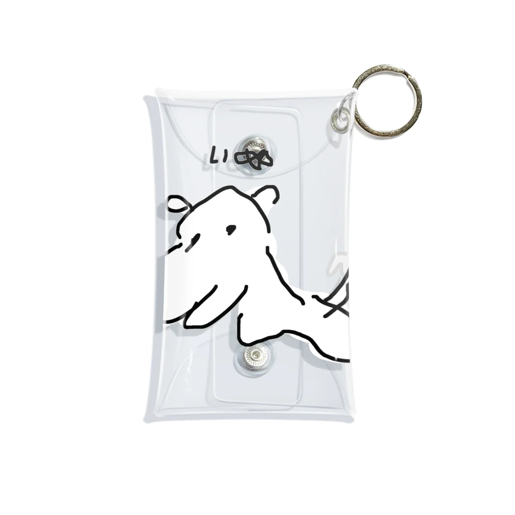 Opapanの左手いぬ Mini Clear Multipurpose Case