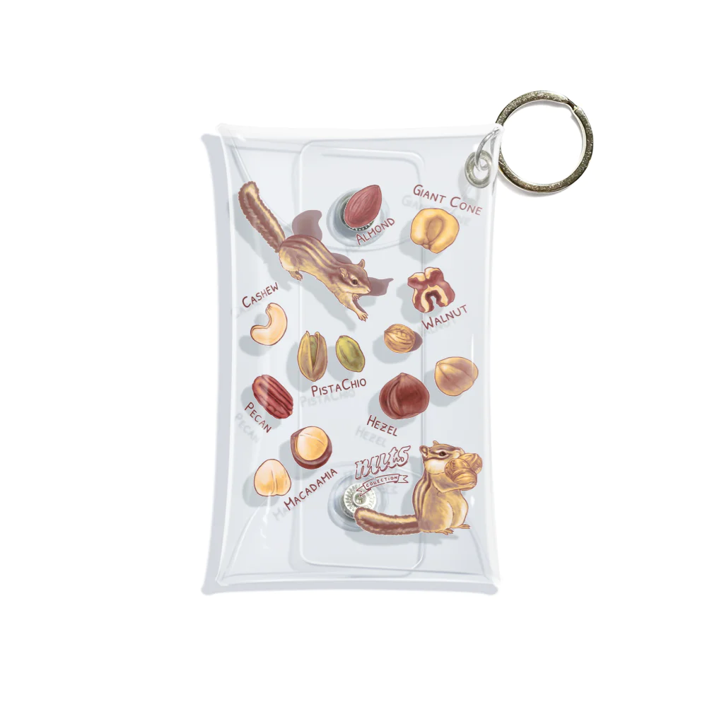 huroshikiのNUTS collection ナッツコレクション Mini Clear Multipurpose Case