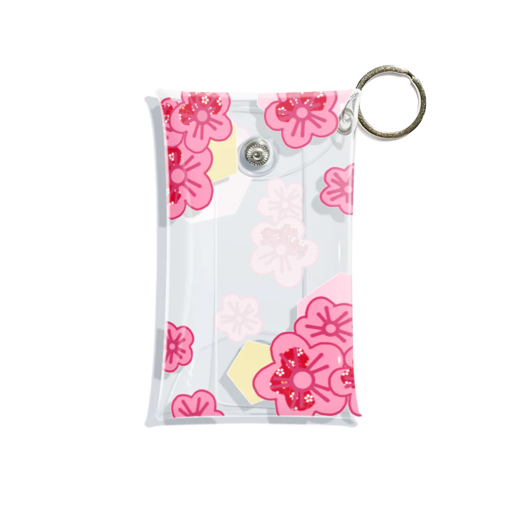 PINKのサクラ和柄のアクスタケース Mini Clear Multipurpose Case