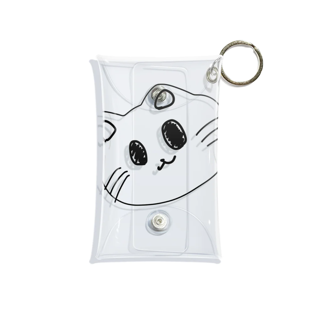 あられちのねこくん Mini Clear Multipurpose Case