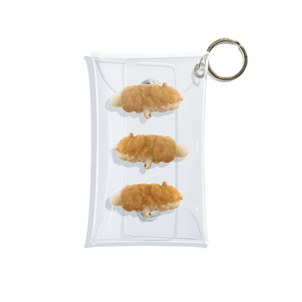 100のhot dog dog ヨコ3 Mini Clear Multipurpose Case