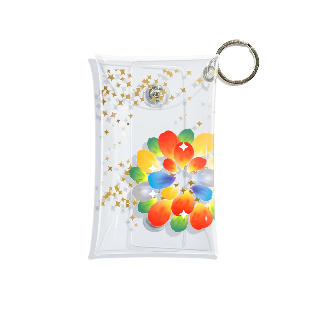 マヤイロストアのマヤイロ 5色 Flower Mini Clear Multipurpose Case