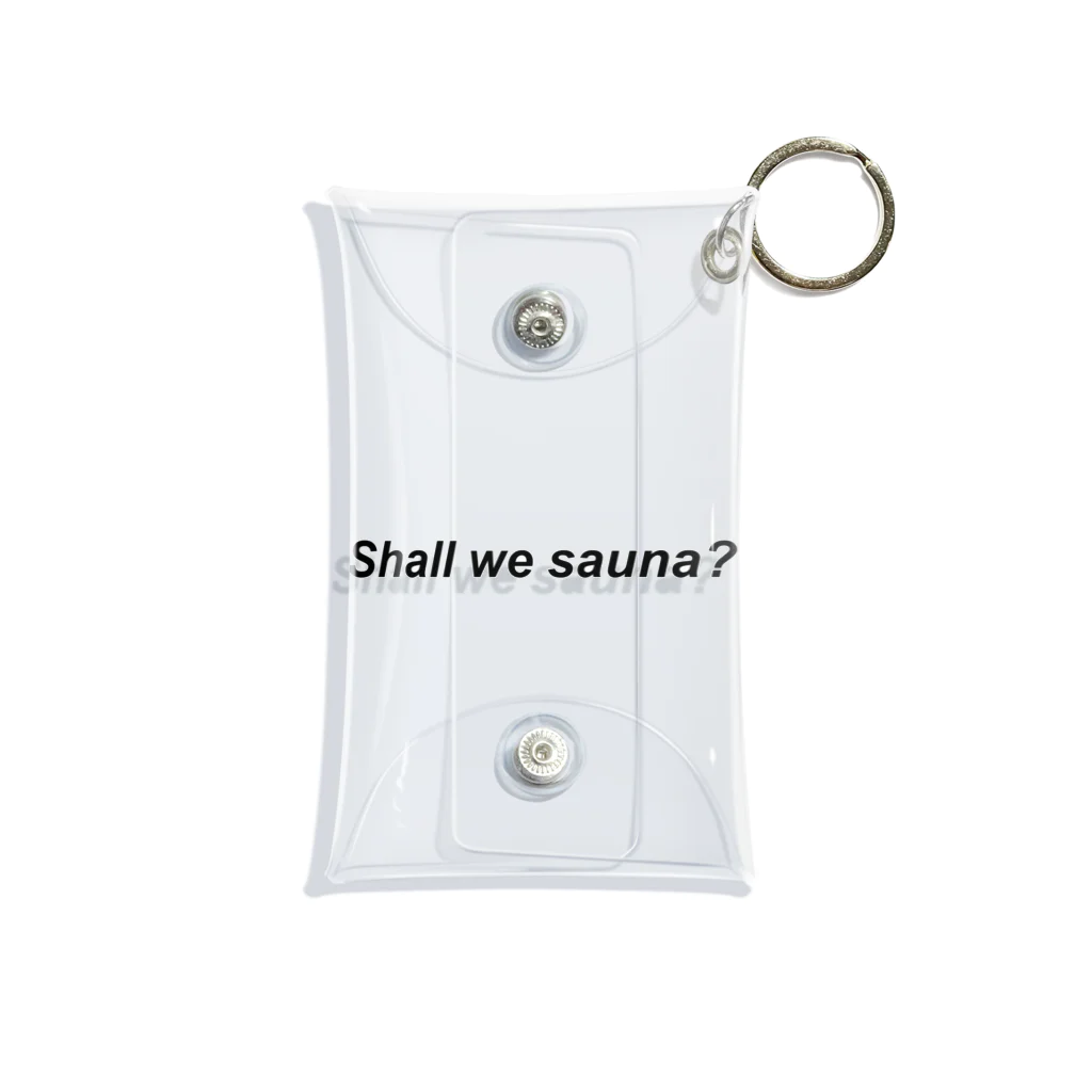 shall we sauna?のshall we sauna? Mini Clear Multipurpose Case