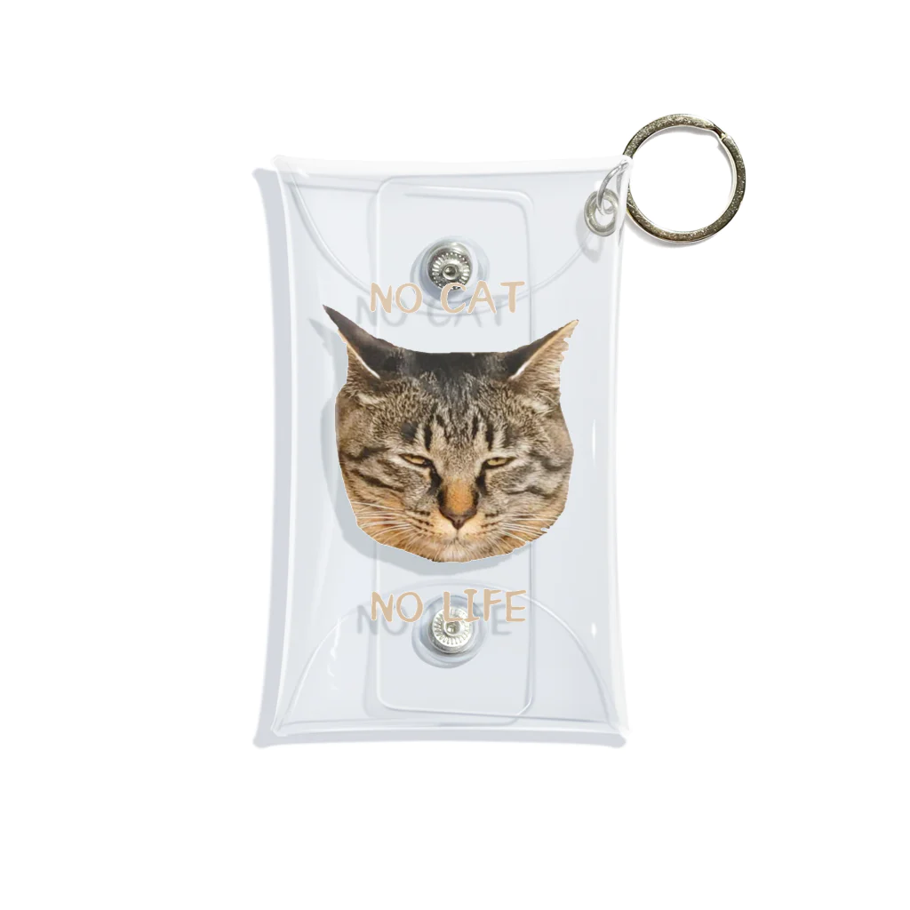 nyanmochi_lifeのNO CAT NO LIFE Mini Clear Multipurpose Case