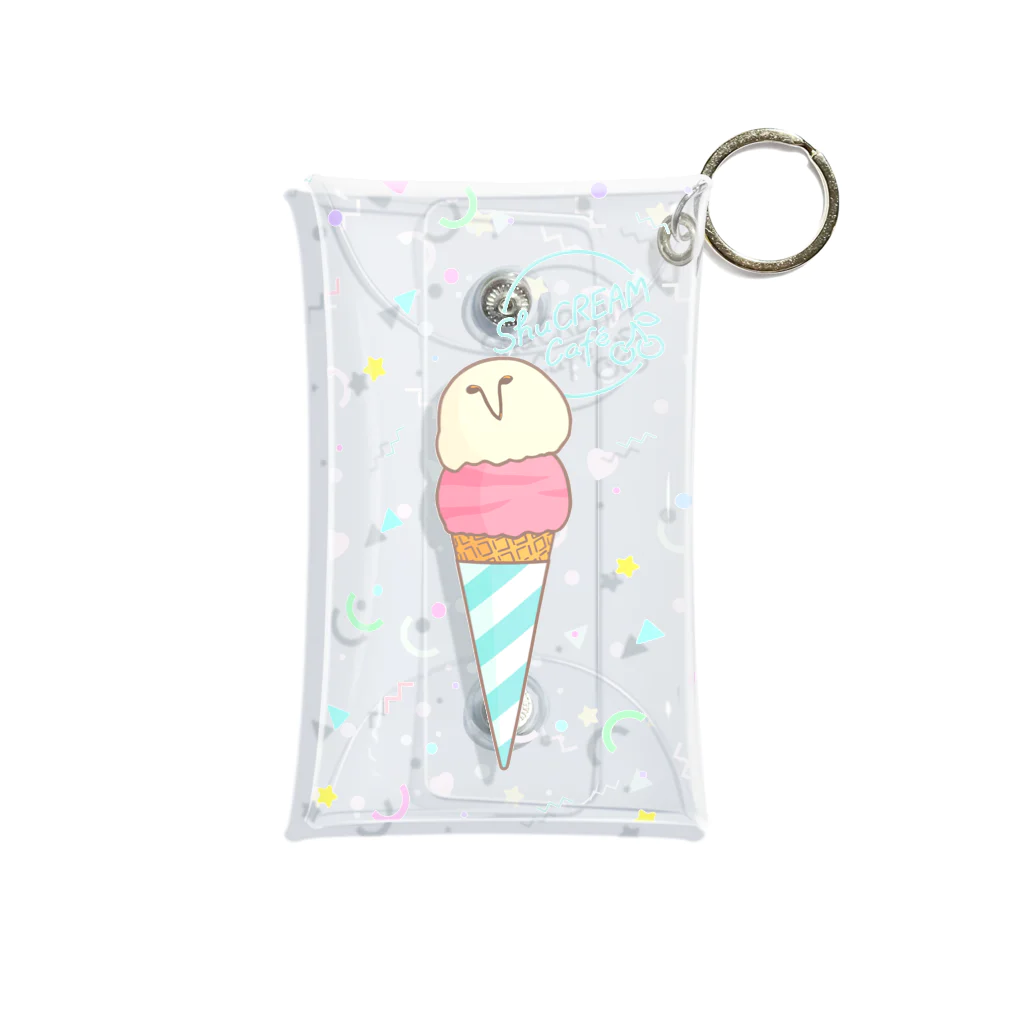 SHOP by bonustraxxのShuCREAM Cafe ハッピーアイスクリーム ミニクリアマルチケース Mini Clear Multipurpose Case