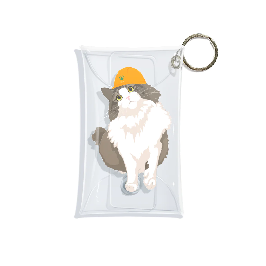 猫のイラスト屋さんのrin Mini Clear Multipurpose Case