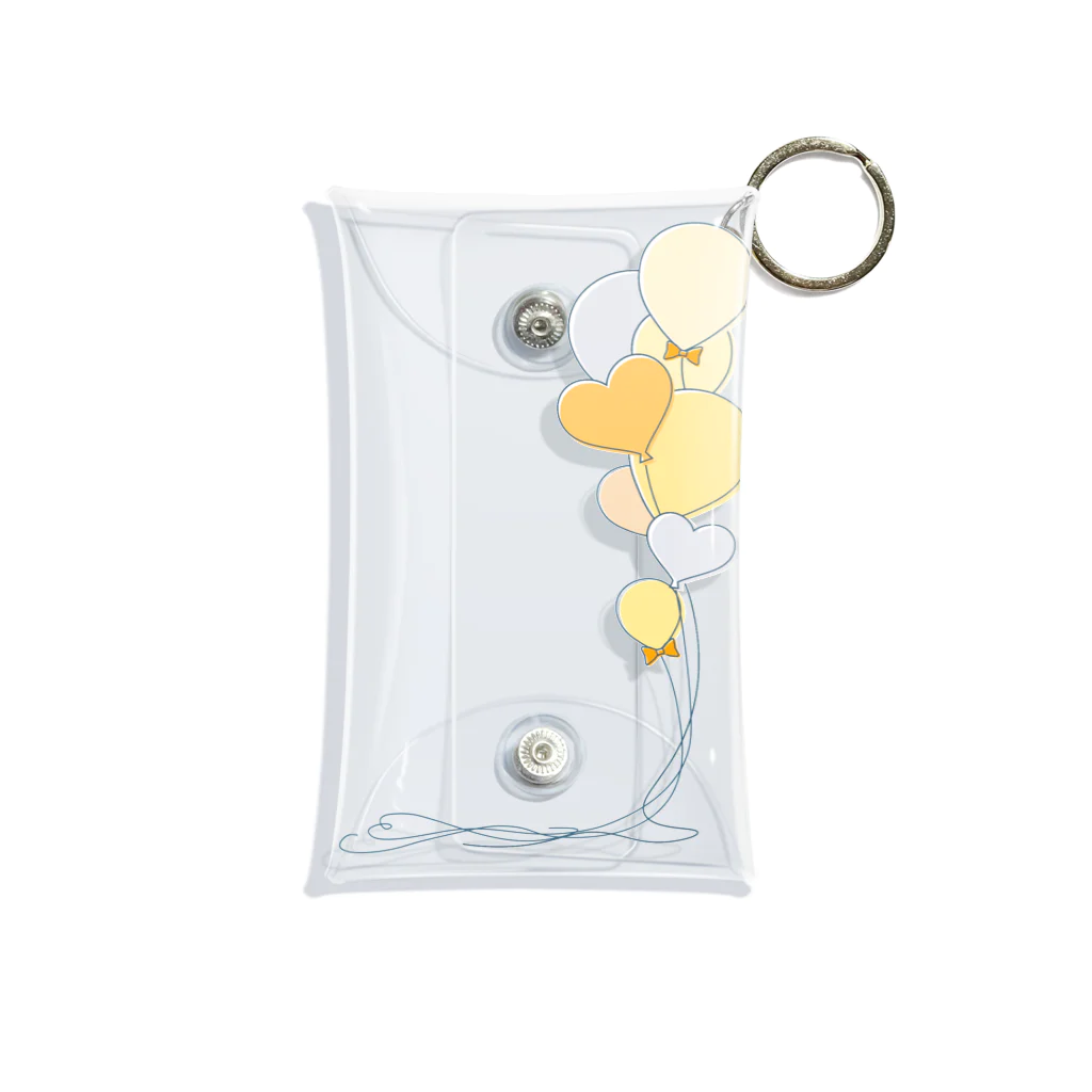 hanaの推し活ショップのyellow balloons Mini Clear Multipurpose Case