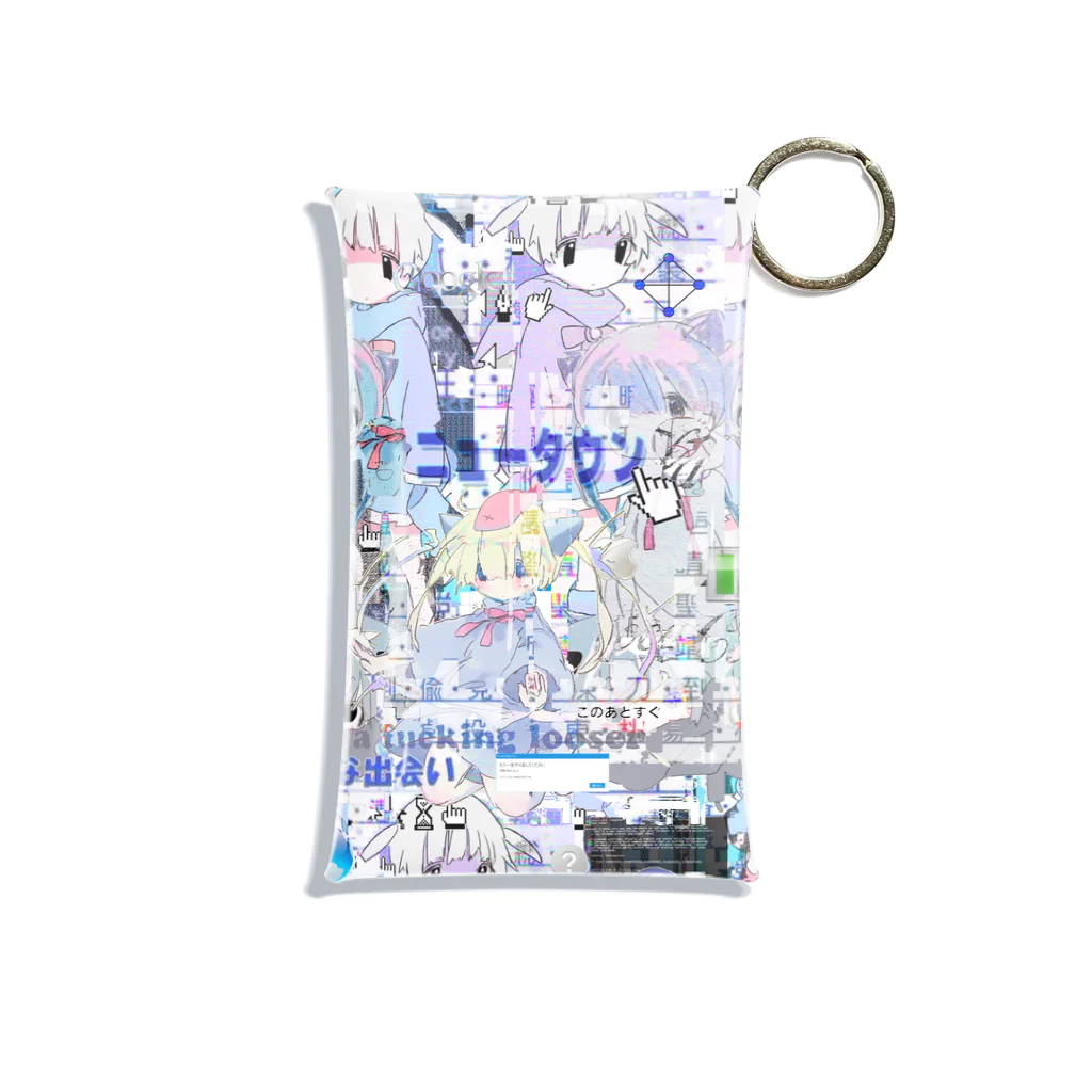 ゆーきんの絵ぐっずのあんしん×リスカちゃん Mini Clear Multipurpose Case