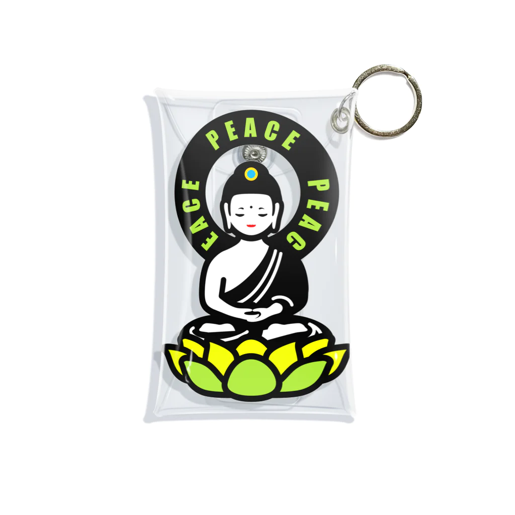 くねくね道のPEACE BUDDHA Mini Clear Multipurpose Case