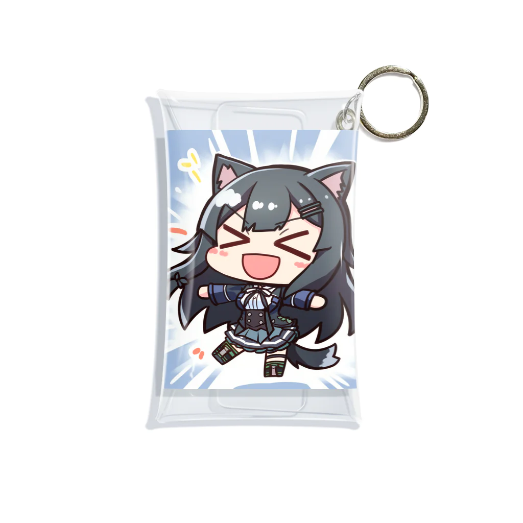 Fragment【フラグメント】のBIGSmile黒猫ちゃん Mini Clear Multipurpose Case