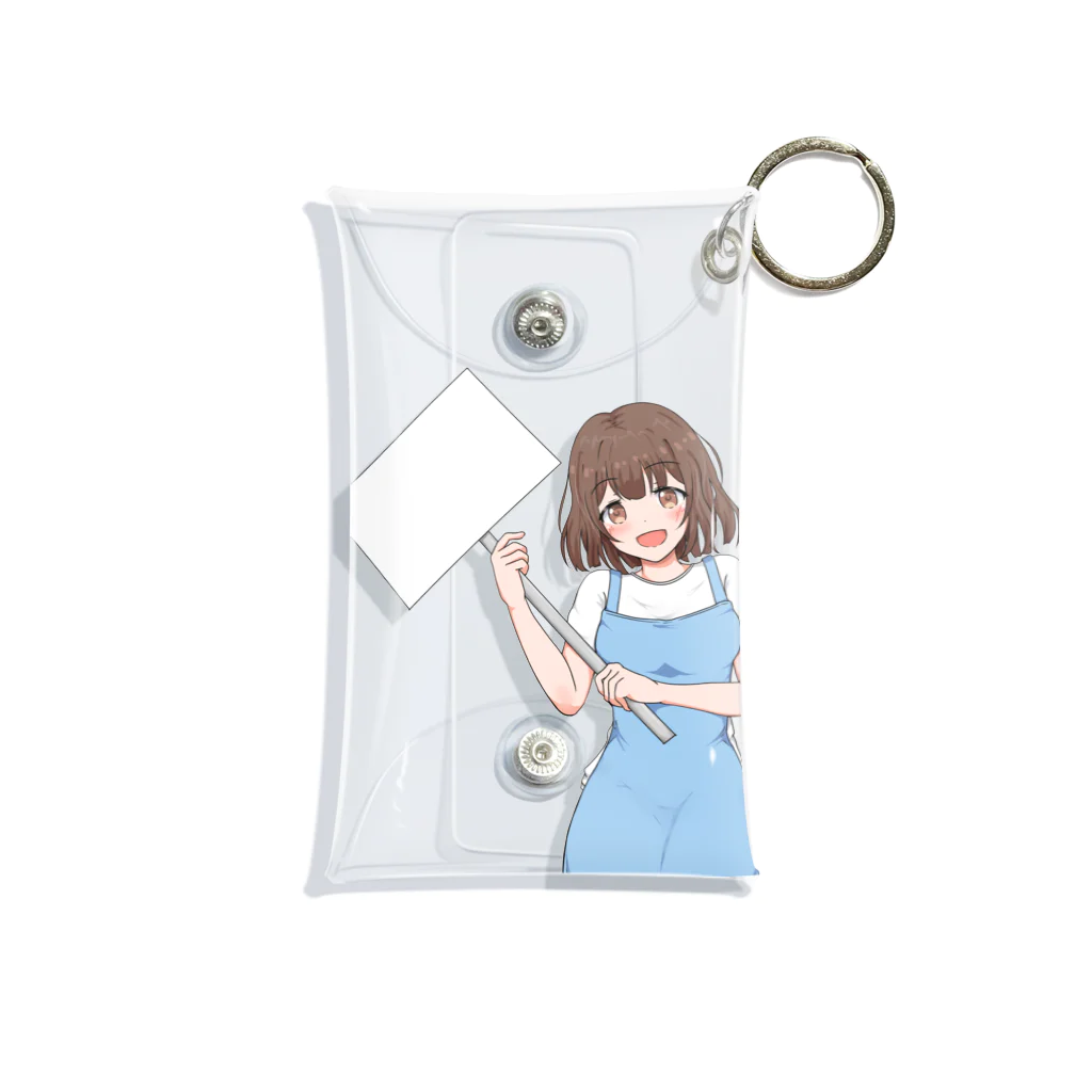 fu-doのボードを持った女の子 Mini Clear Multipurpose Case