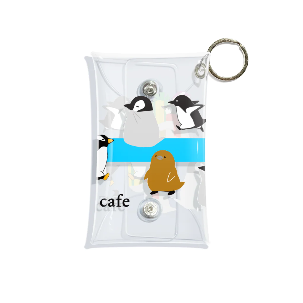 PGcafe-ペンギンカフェ-のペンギングラス＆マグカップ Mini Clear Multipurpose Case