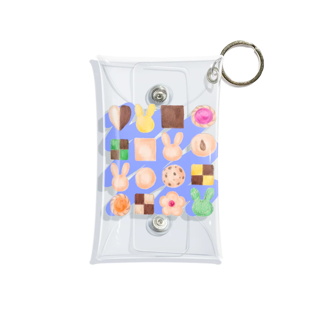 Rabbitflowerのうさクッキー夏 Mini Clear Multipurpose Case