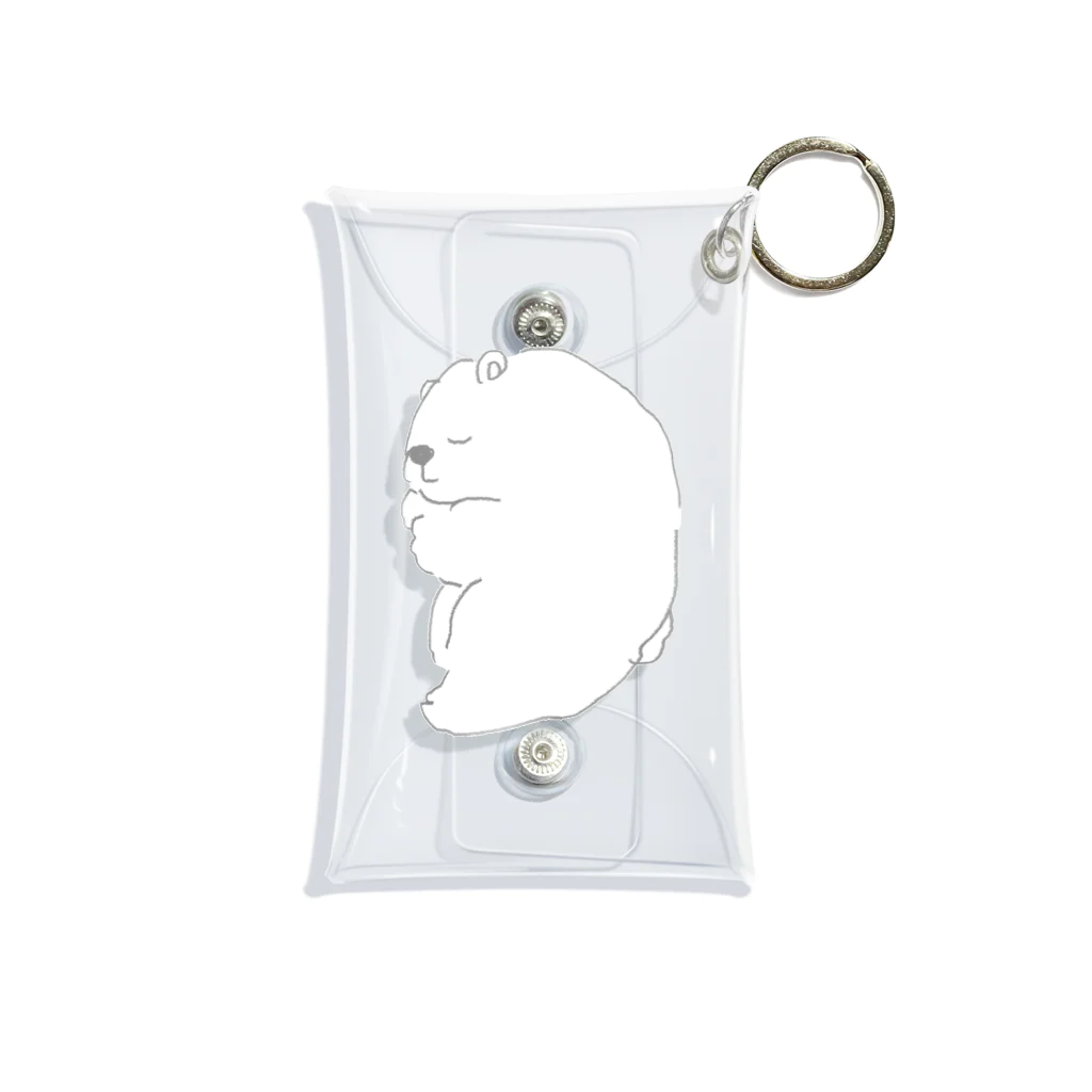 そらうみやさんのぐっすりしろくまちゃん Mini Clear Multipurpose Case