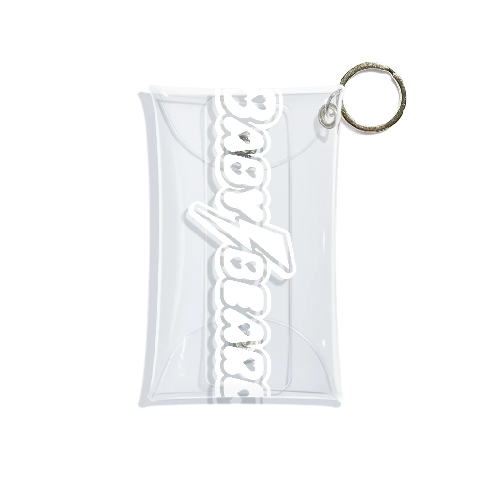 BABYBEARDのBABYBEARD Official LOGO (white) Mini Clear Multipurpose Case