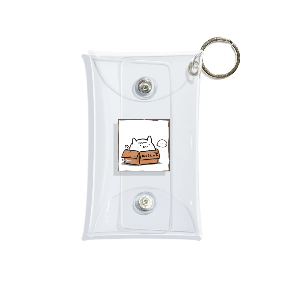 ねこさんのお店のねこさんの家 #1 ダンボール（ボロ） Mini Clear Multipurpose Case