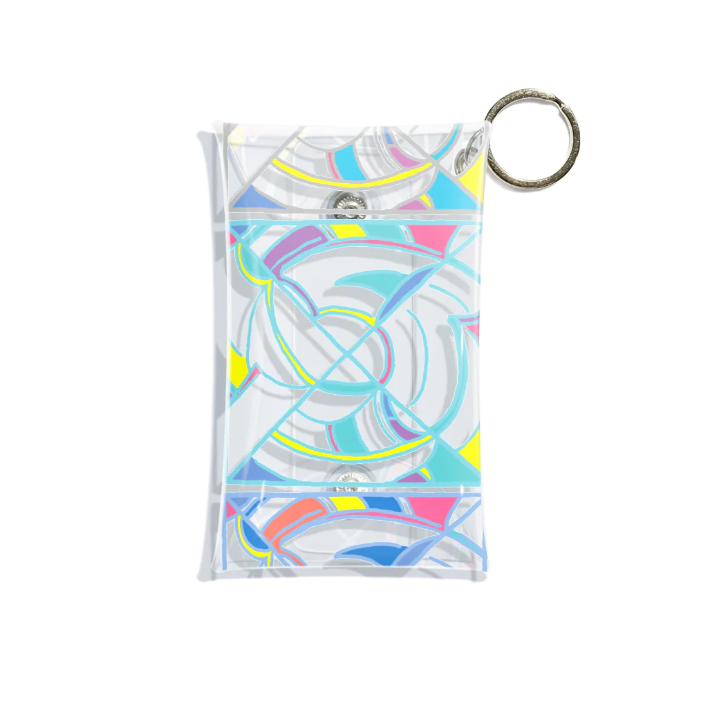 chika_shirakawaのKODAIPOP▲▼▲▼不思議な直弧文 Mini Clear Multipurpose Case