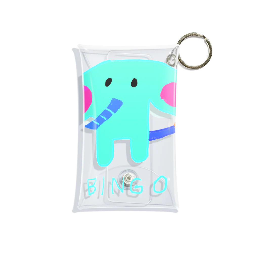 yukki usagiのゾウのビンゴ Elephant BINGO Mini Clear Multipurpose Case