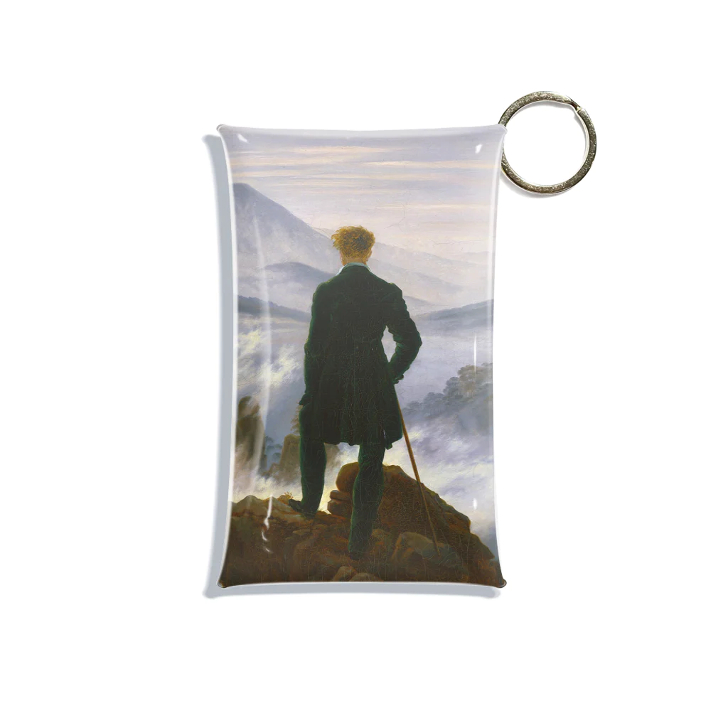 世界美術商店の雲海の上の旅人 / Wanderer above the Sea of Fog Mini Clear Multipurpose Case