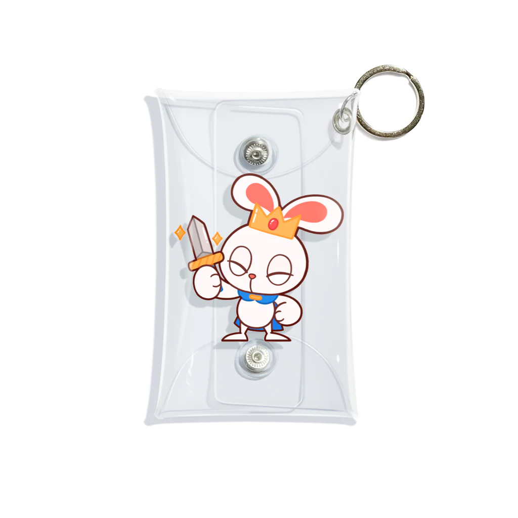 レタ(LETA)のぽっぷらうさぎ(勇敢！) Mini Clear Multipurpose Case