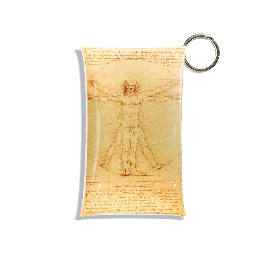 世界美術商店のウィトルウィウス的人体図 / Vitruvian Man Mini Clear Multipurpose Case