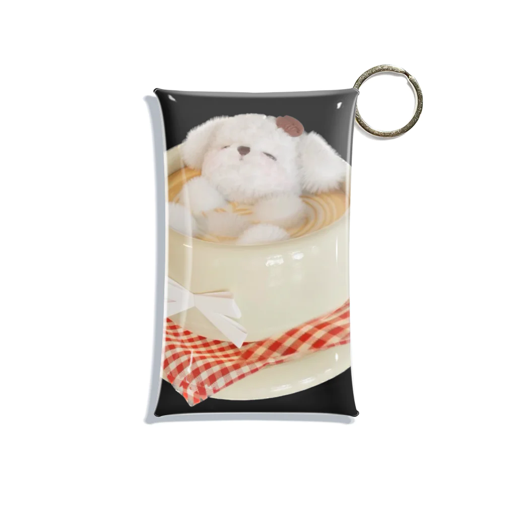 みにゆん　ねこのBathing puppy Mini Clear Multipurpose Case