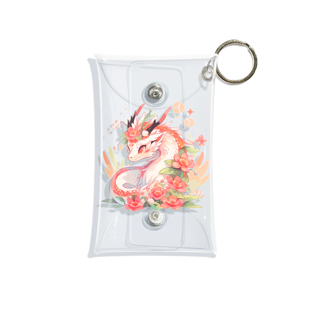 Japan Beautyオリジナルショップのうっすらピンクの花龍さん Mini Clear Multipurpose Case