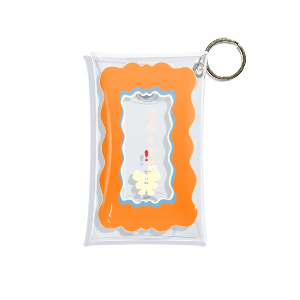 ビックリスズリ店のびっくりのび！！（シルエットにこにこ） Mini Clear Multipurpose Case