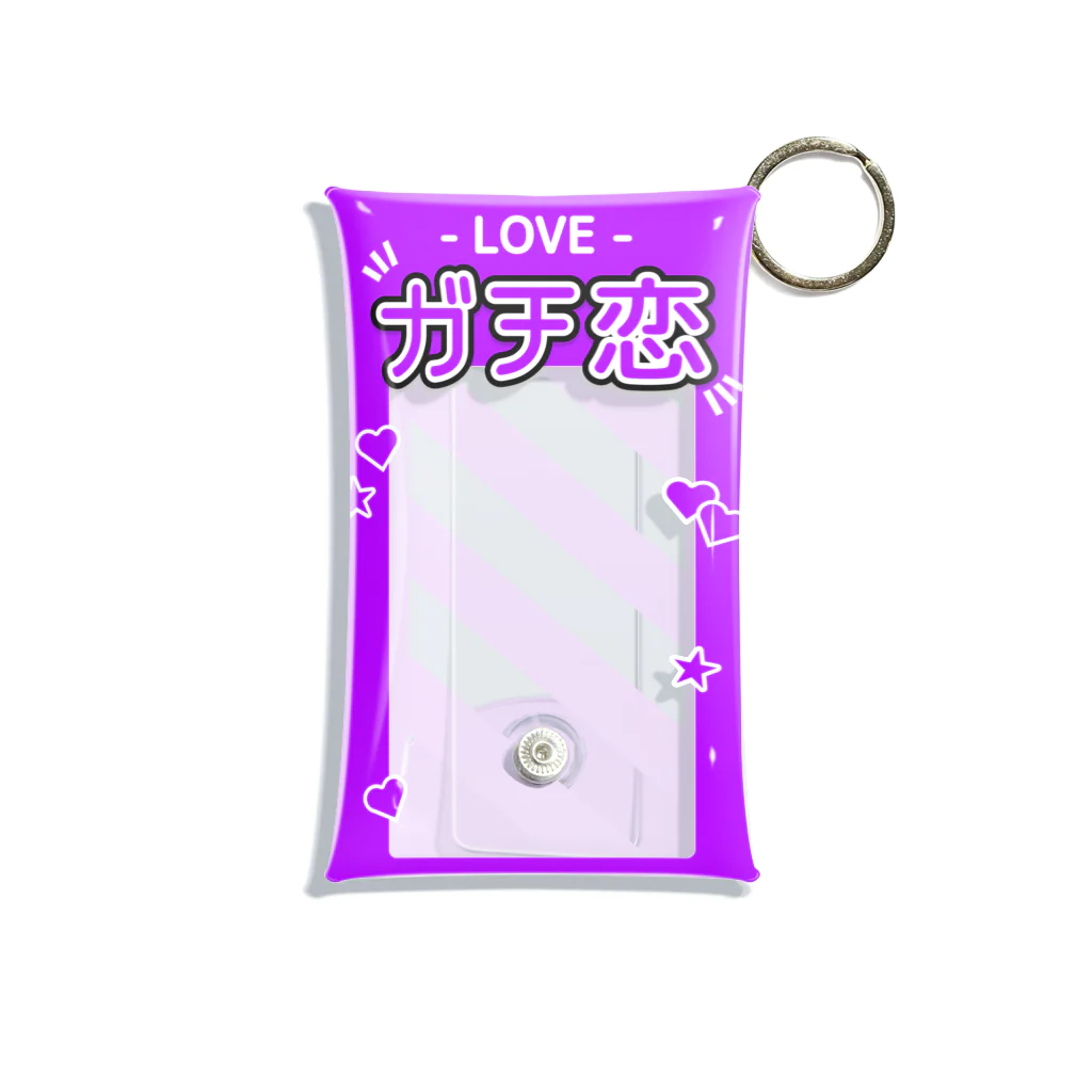 ドルオタ - アイドルオタク向けショップの『LOVE - ガチ恋』推しチェキケース【紫】 ミニクリアマルチケース