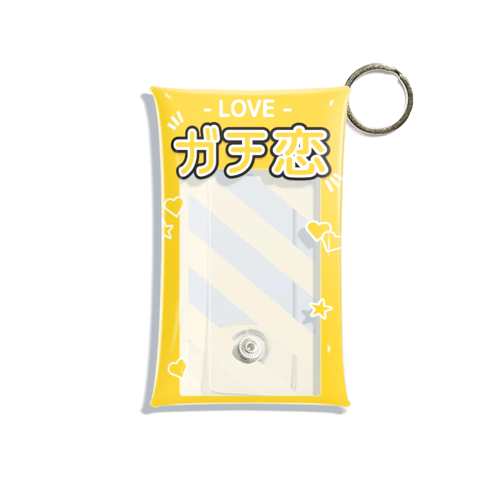 ドルオタ - アイドルオタク向けショップの『LOVE - ガチ恋』推しチェキケース【黄】 Mini Clear Multipurpose Case