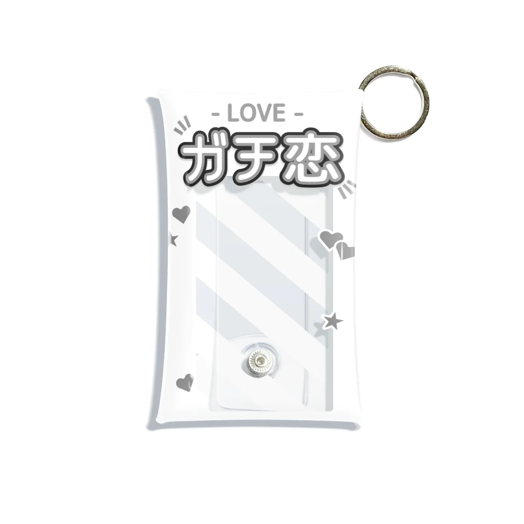 ドルオタ - アイドルオタク向けショップの『LOVE - ガチ恋』推しチェキケース【白】 ミニクリアマルチケース