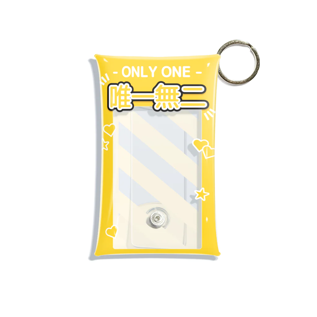 ドルオタ - アイドルオタク向けショップの『ONLY ONE - 唯一無二』推しチェキケース【黄】 ミニクリアマルチケース