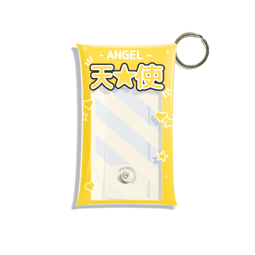 ドルオタ - アイドルオタク向けショップの『ANGEL - 天使』推しチェキケース【黄】 Mini Clear Multipurpose Case